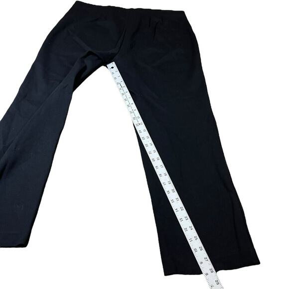 Coldwater Creek Black Pull On Jersey Knit Dress Pants Straight Leg Size Large - Picture 6 of 7